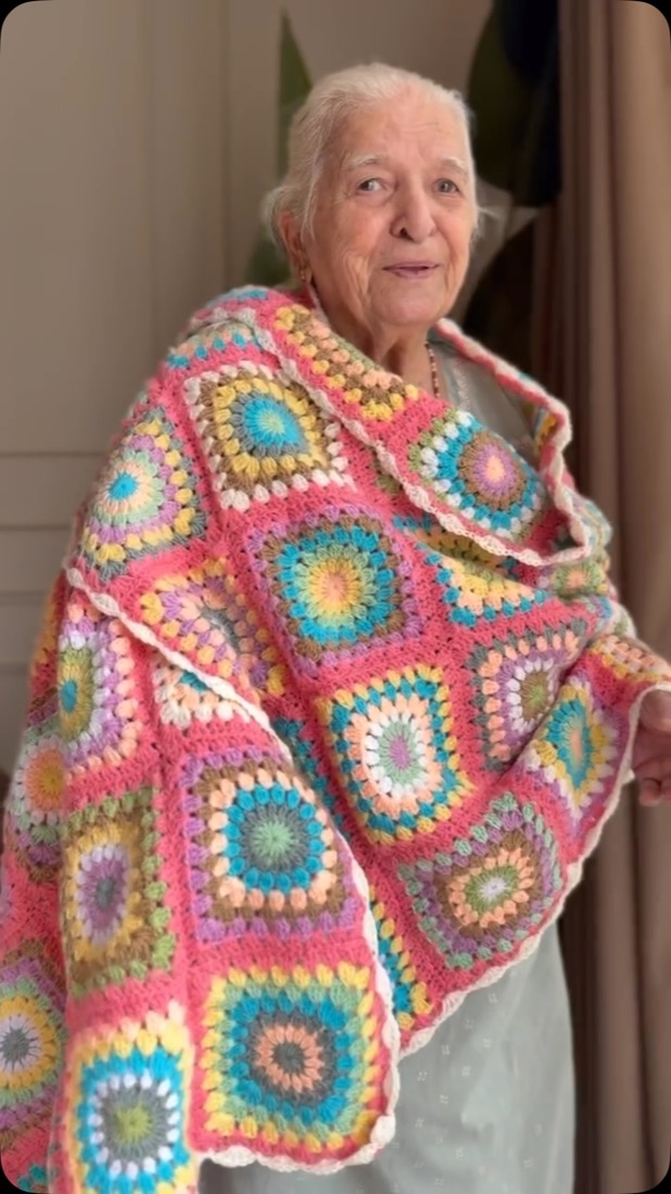 Caught Craft Handed handmade crochet throw Reel