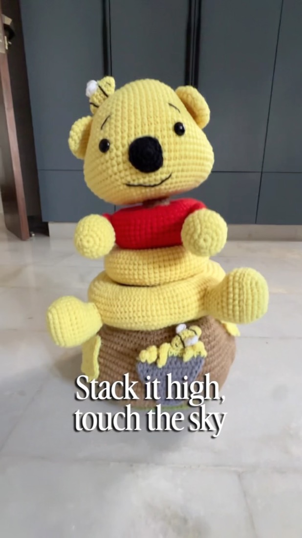 Caught Craft Handed crochet stacking toys Reel