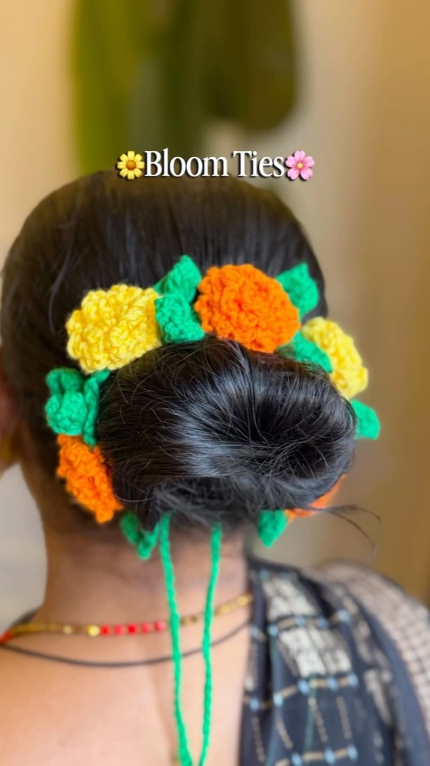 Caught Craft Handed crochet gajra Reel