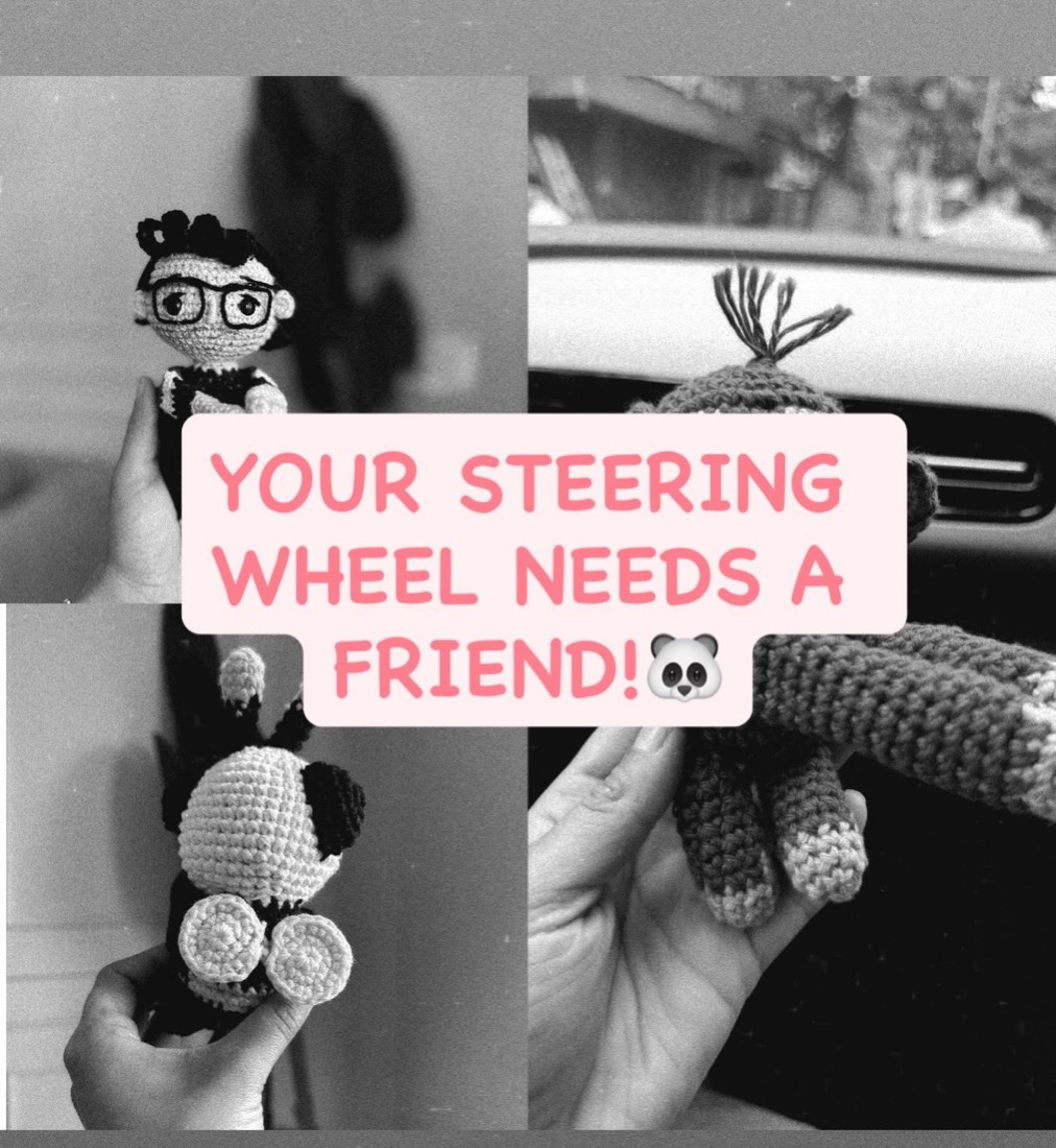 Caught Craft Handed crochet car accessories Instagram post